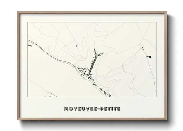 Une affiche de carte sur Moyeuvre-Petite