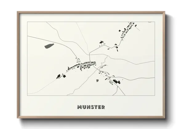 Une affiche de carte sur Munster