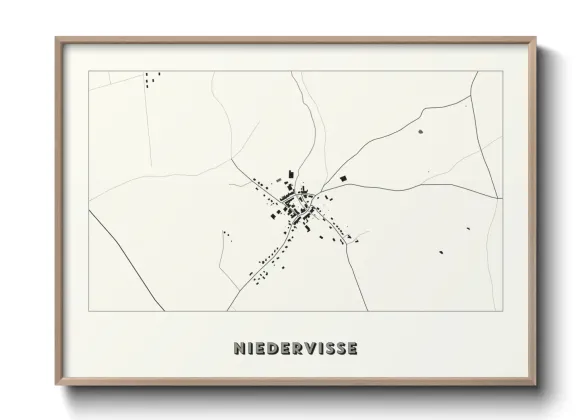 Une affiche de carte sur Niedervisse