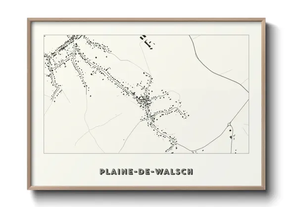 Une affiche de carte sur Plaine-de-Walsch