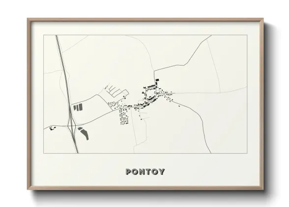 Une affiche de carte sur Pontoy
