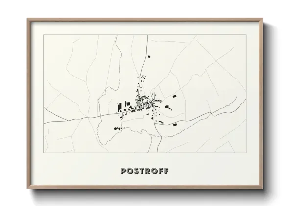 Une affiche de carte sur Postroff