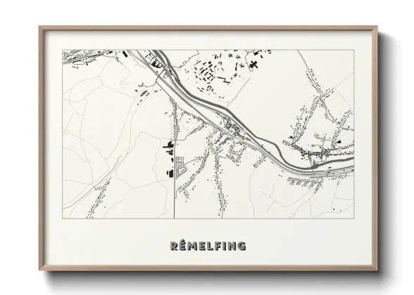 Une affiche de carte sur Rémelfing
