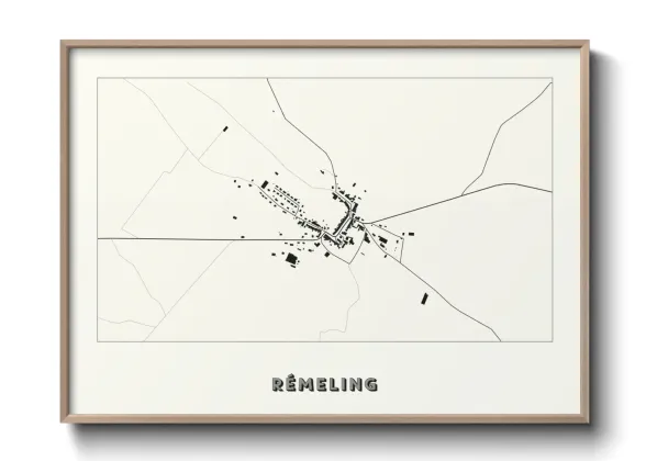 Une affiche de carte sur Rémeling
