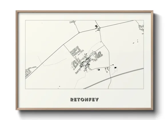 Une affiche de carte sur Retonfey