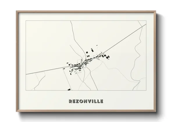 Une affiche de carte sur Rezonville