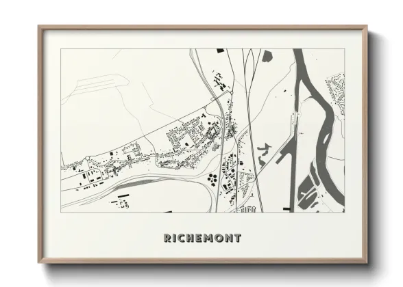 Une affiche de carte sur Richemont