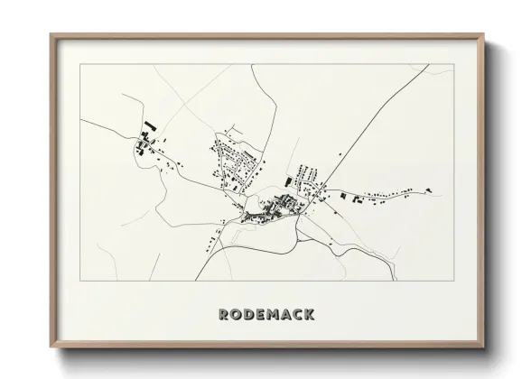 Une affiche de carte sur Rodemack