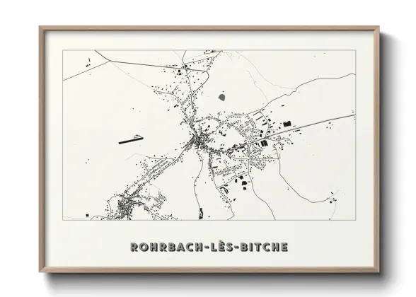 Une affiche de carte sur Rohrbach-lès-Bitche