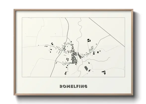 Une affiche de carte sur Romelfing