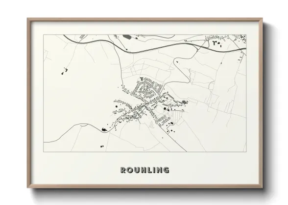 Une affiche de carte sur Rouhling