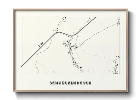 Une affiche de carte sur Schneckenbusch