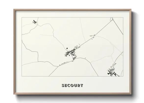 Une affiche de carte sur Secourt