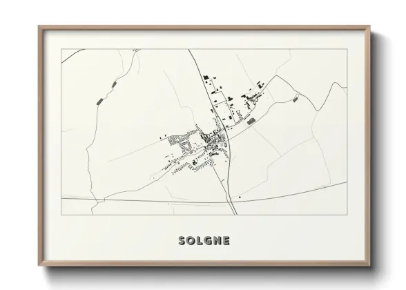 Une affiche de carte sur Solgne