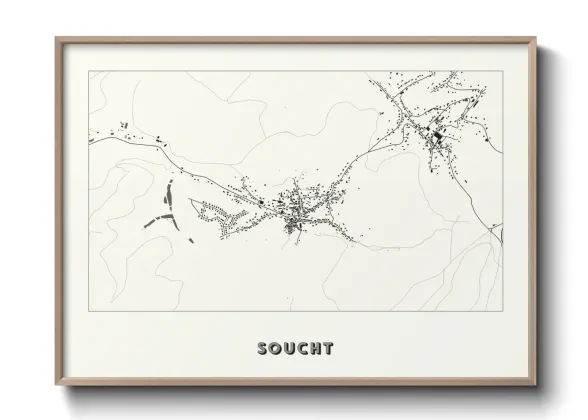 Une affiche de carte sur Soucht