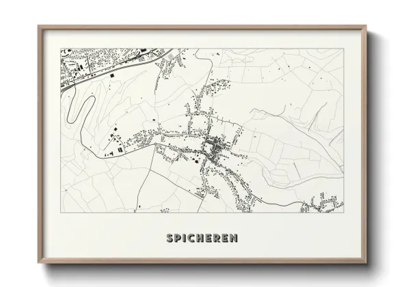 Une affiche de carte sur Spicheren