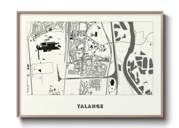Une affiche de carte sur Talange