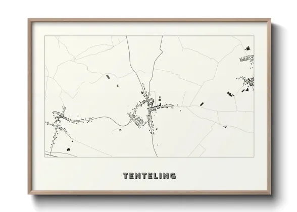Une affiche de carte sur Tenteling