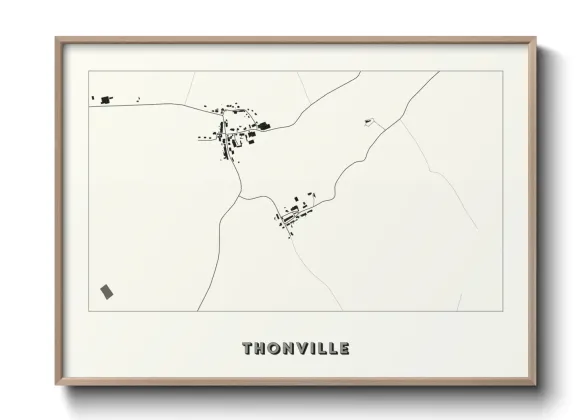 Une affiche de carte sur Thonville
