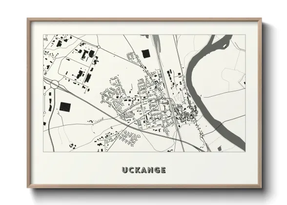 Une affiche de carte sur Uckange