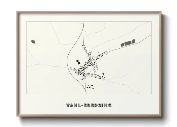 Une affiche de carte sur Vahl-Ebersing