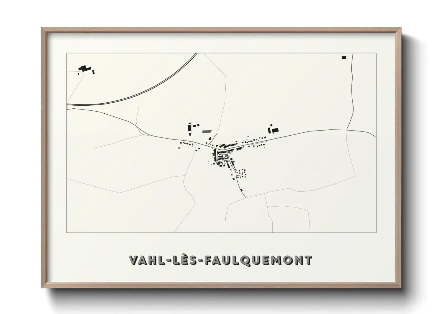 Un poster carteVahl-lès-Faulquemont