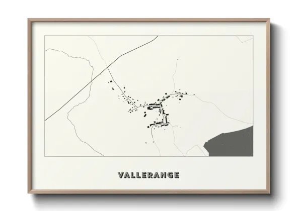 Une affiche de carte sur Vallerange