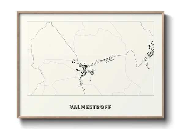 Une affiche de carte sur Valmestroff
