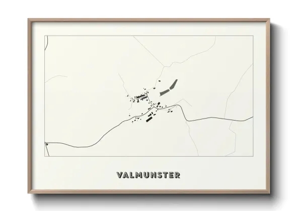 Une affiche de carte sur Valmunster
