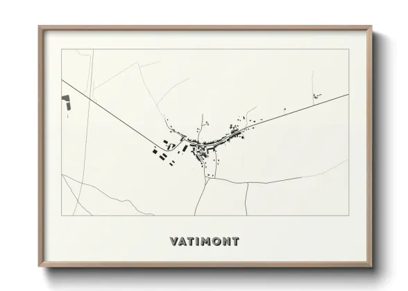 Une affiche de carte sur Vatimont
