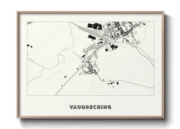 Une affiche de carte sur Vaudreching