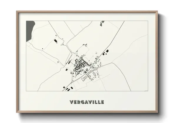 Une affiche de carte sur Vergaville