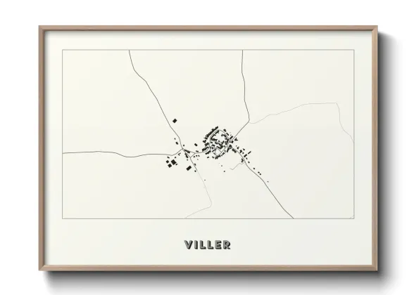 Une affiche de carte sur Viller