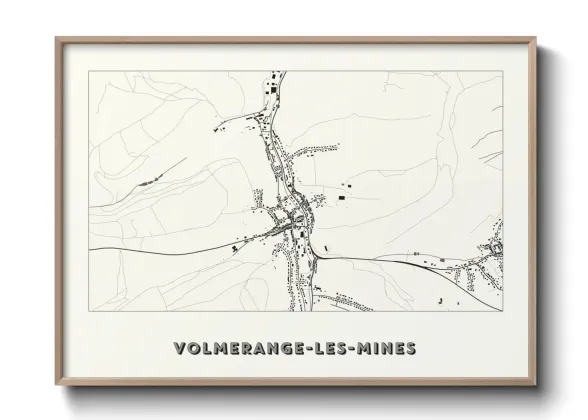 Une affiche de carte sur Volmerange-les-Mines