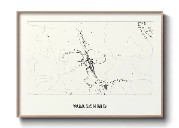 Une affiche de carte sur Walscheid