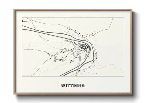 Une affiche de carte sur Wittring