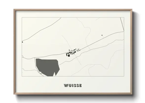 Une affiche de carte sur Wuisse