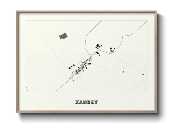 Une affiche de carte sur Xanrey