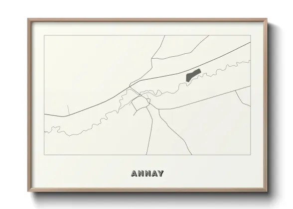 Une affiche de carte sur Annay