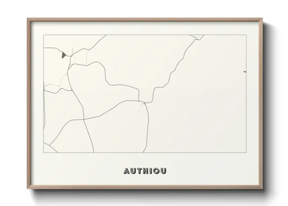 Une affiche de carte sur Authiou