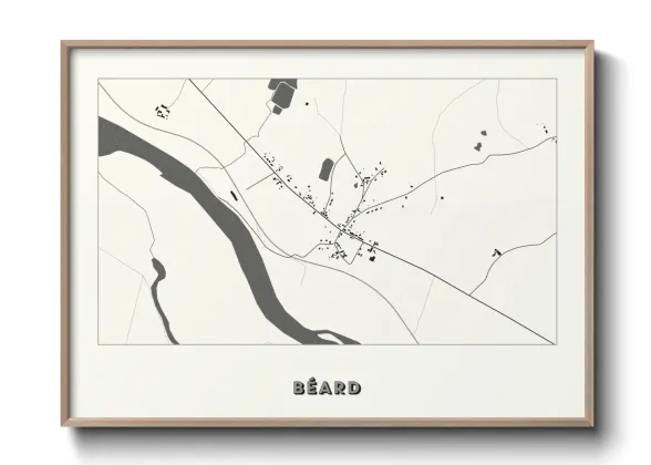 Une affiche de carte sur Béard