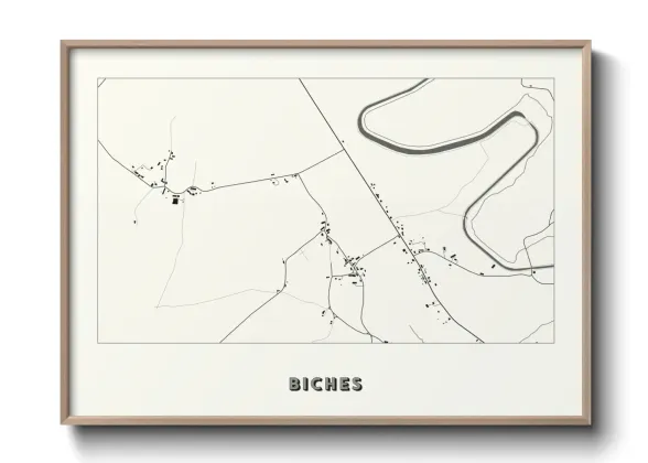 Une affiche de carte sur Biches