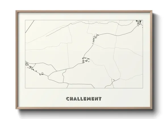 Une affiche de carte sur Challement
