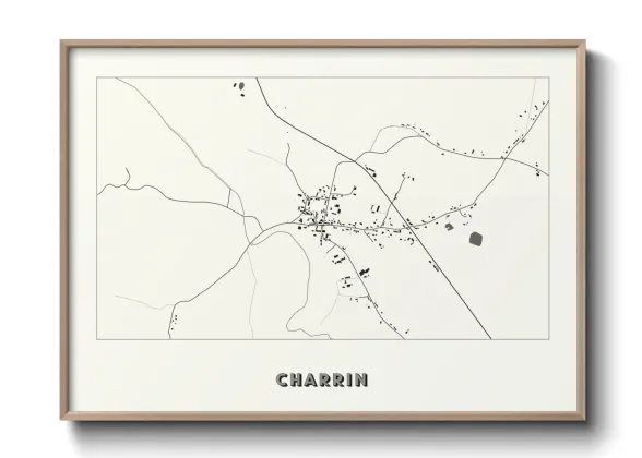 Une affiche de carte sur Charrin