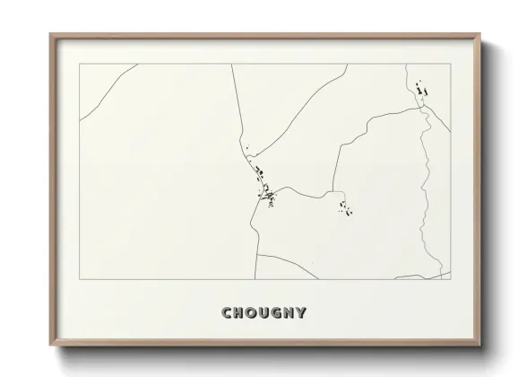 Une affiche de carte sur Chougny