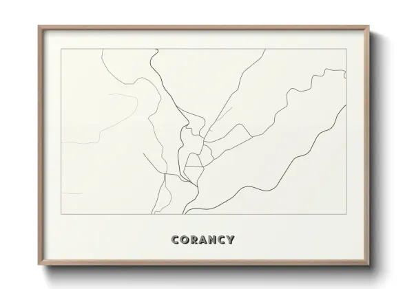 Une affiche de carte sur Corancy