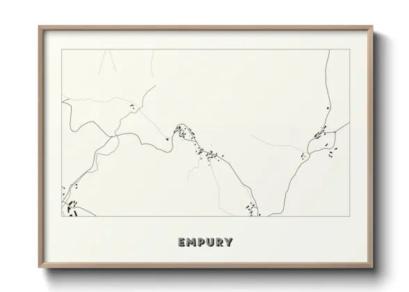 Une affiche de carte sur Empury