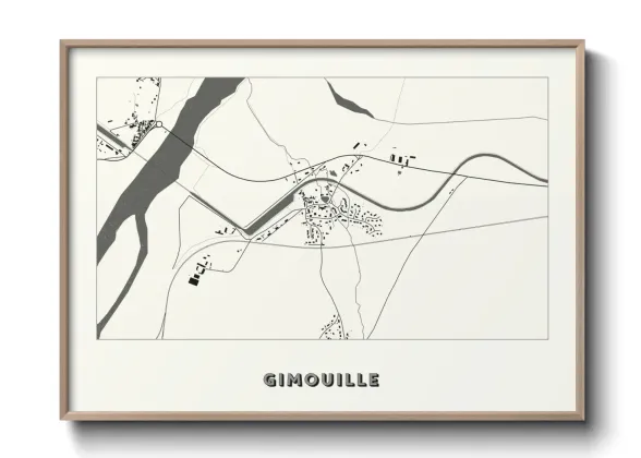 Une affiche de carte sur Gimouille