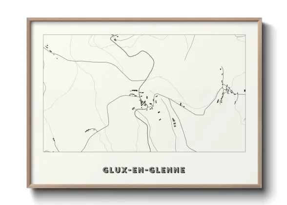 Une affiche de carte sur Glux-en-Glenne
