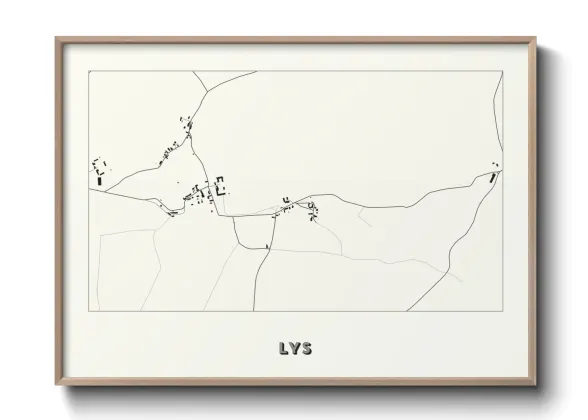 Une affiche de carte sur Lys
